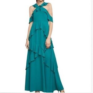 New Bcbgmaxazria Green Maxi Dress